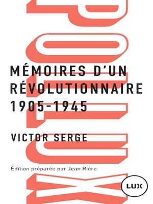 cover image of Mémoires d'un révolutionnaire